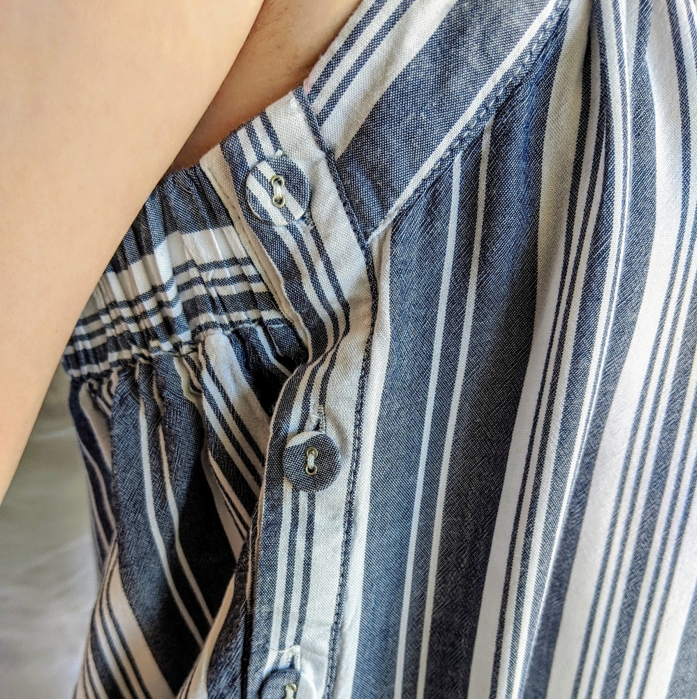 Universal striped cotton sun top - Picture 4 of 8